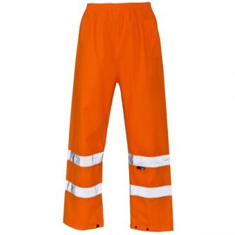 Hi-Viz Waterproof Trousers XL Orange